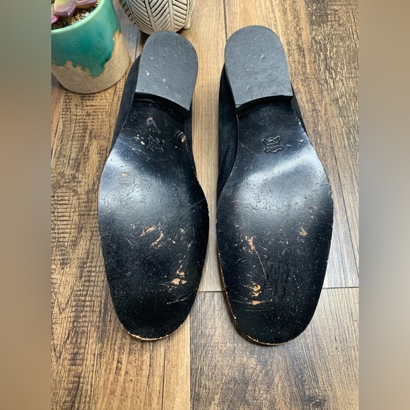 ROBERT CLERGERIE PARIS BLACK SUEDE GROSGRAIN BOW Loafer - Picture 9 of 9